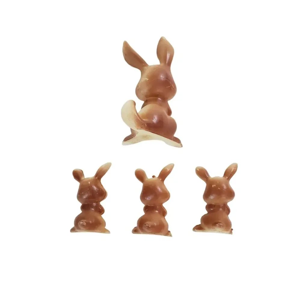 Vintage Wilton Rabbit Bunny Plastic Hong Kong Miniature Figure 2.25